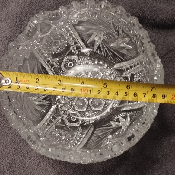 Iridescent Carnival Glass Bowl LE Smith comet in the stars - Picture 3 of 6